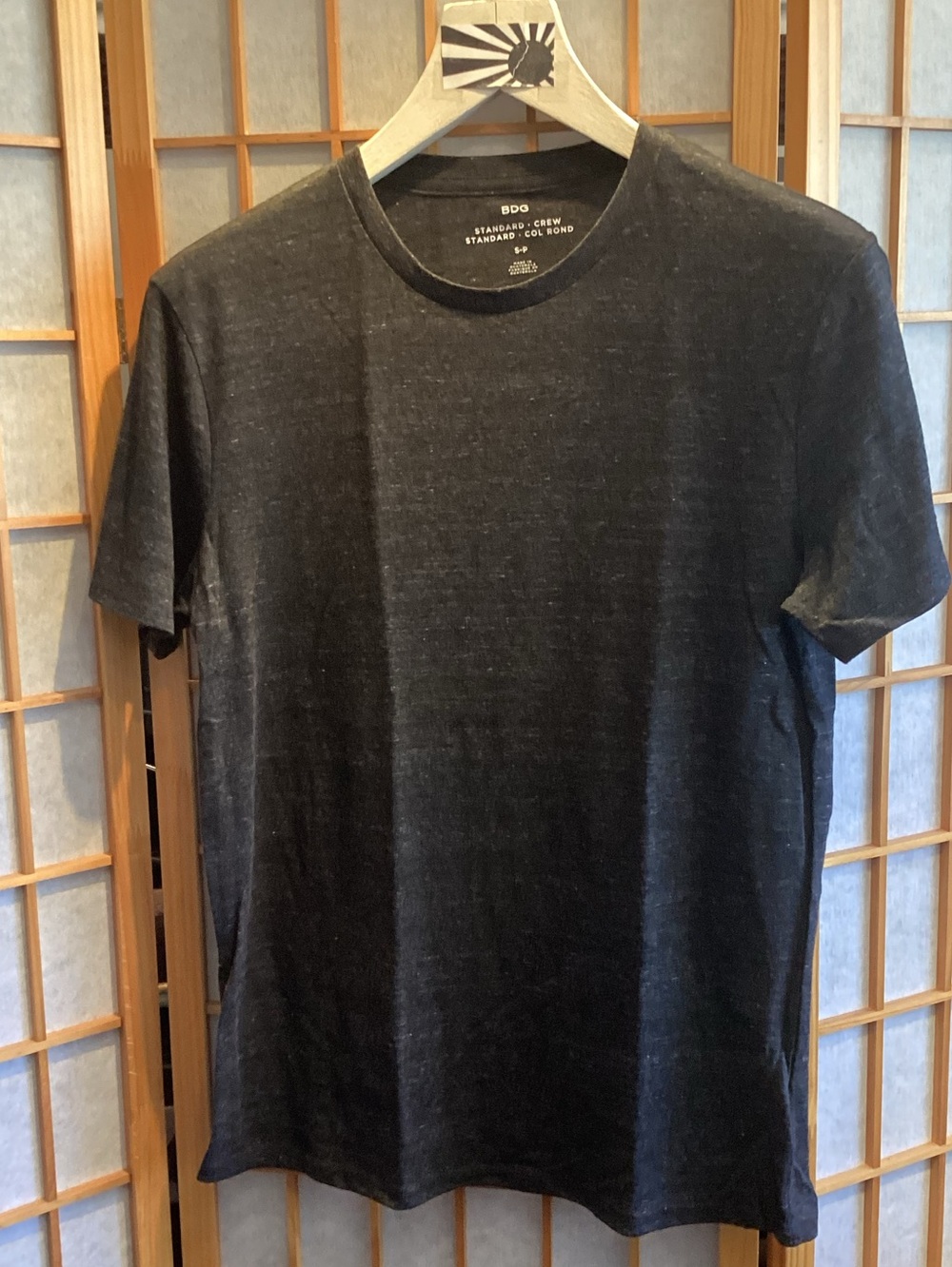 UO BDG Standard Crew Short Sleeve Tee Grey Men's Size Small